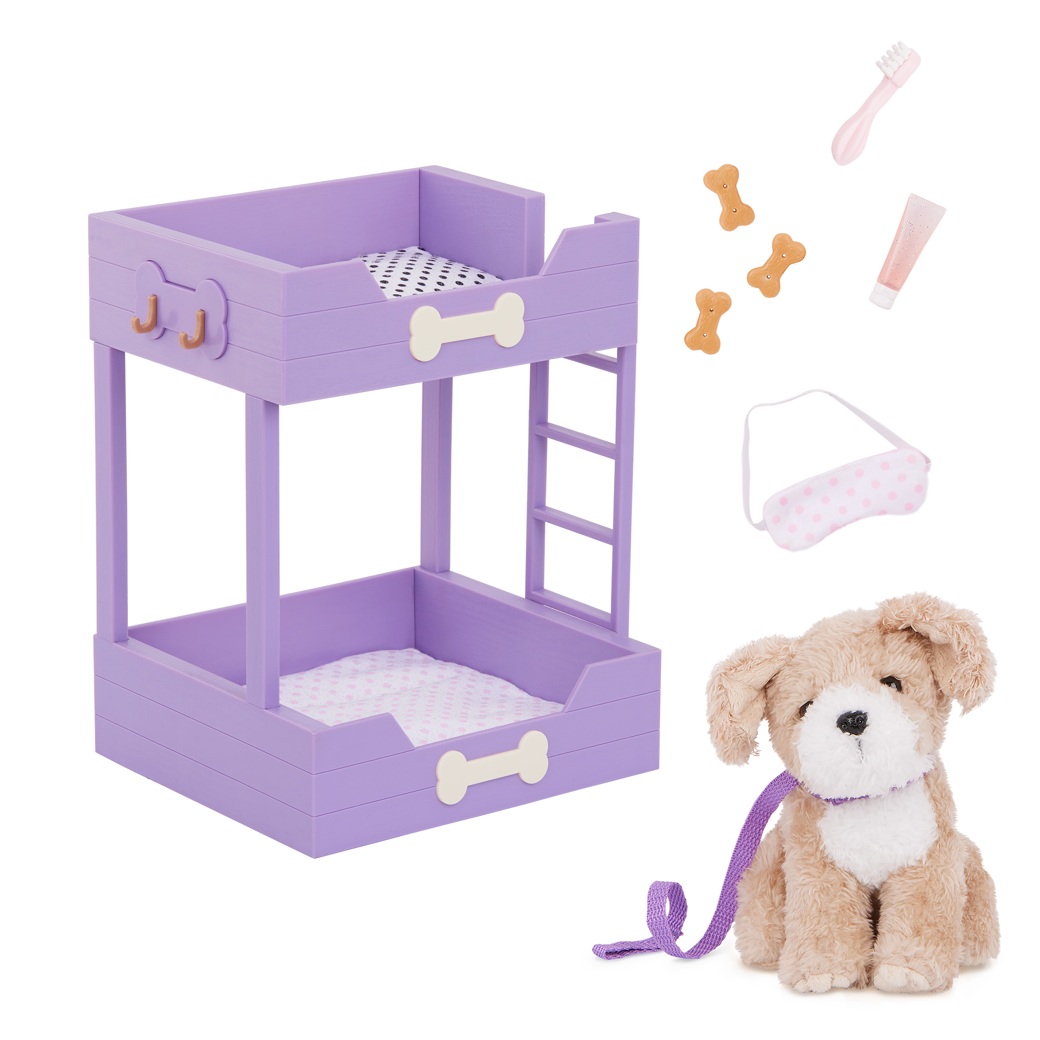 Our Generation Pup Bunk Bed & Plush Puppy Set 
