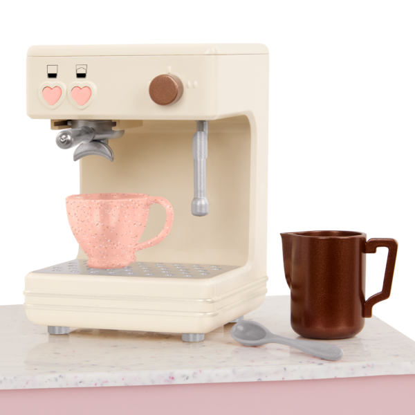 Our Generation Brewed for You Electronic Coffee Machine Set for 18-inch Dolls