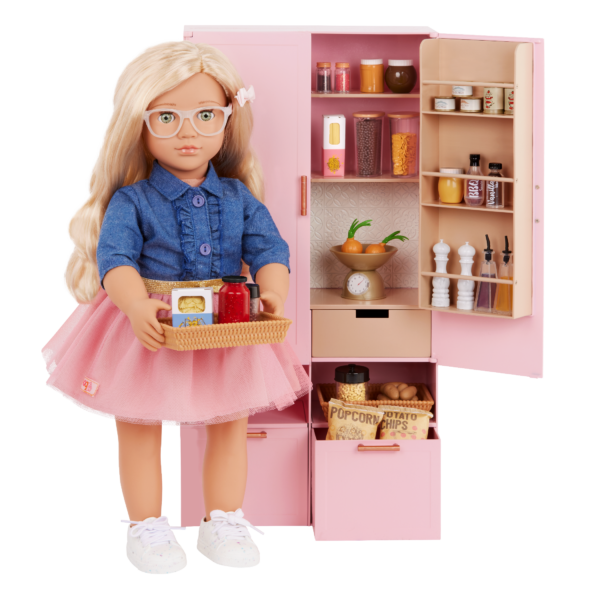 Our Generation Pretty Pantry Kitchen Set for 18-inch Dolls