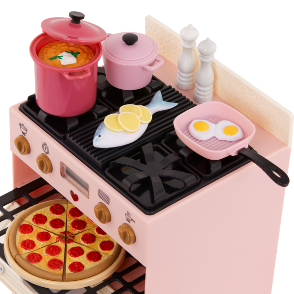 Our Generation Play Food Accessories Cooking on Doll Stove