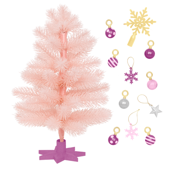 Our Generation Snowflakes & Sparkles Holiday Tree for 18-inch Dolls