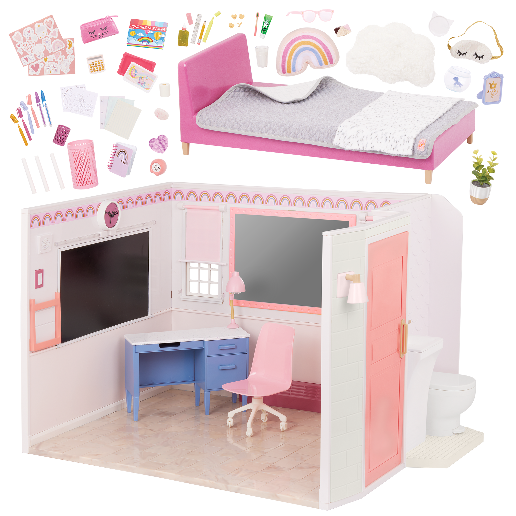 Our Generation Room to Dream Bedroom Playset for 18-inch Dolls 