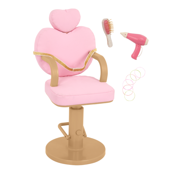 Our Generation Sweet Salon Chair for 18-inch Dolls with accessories