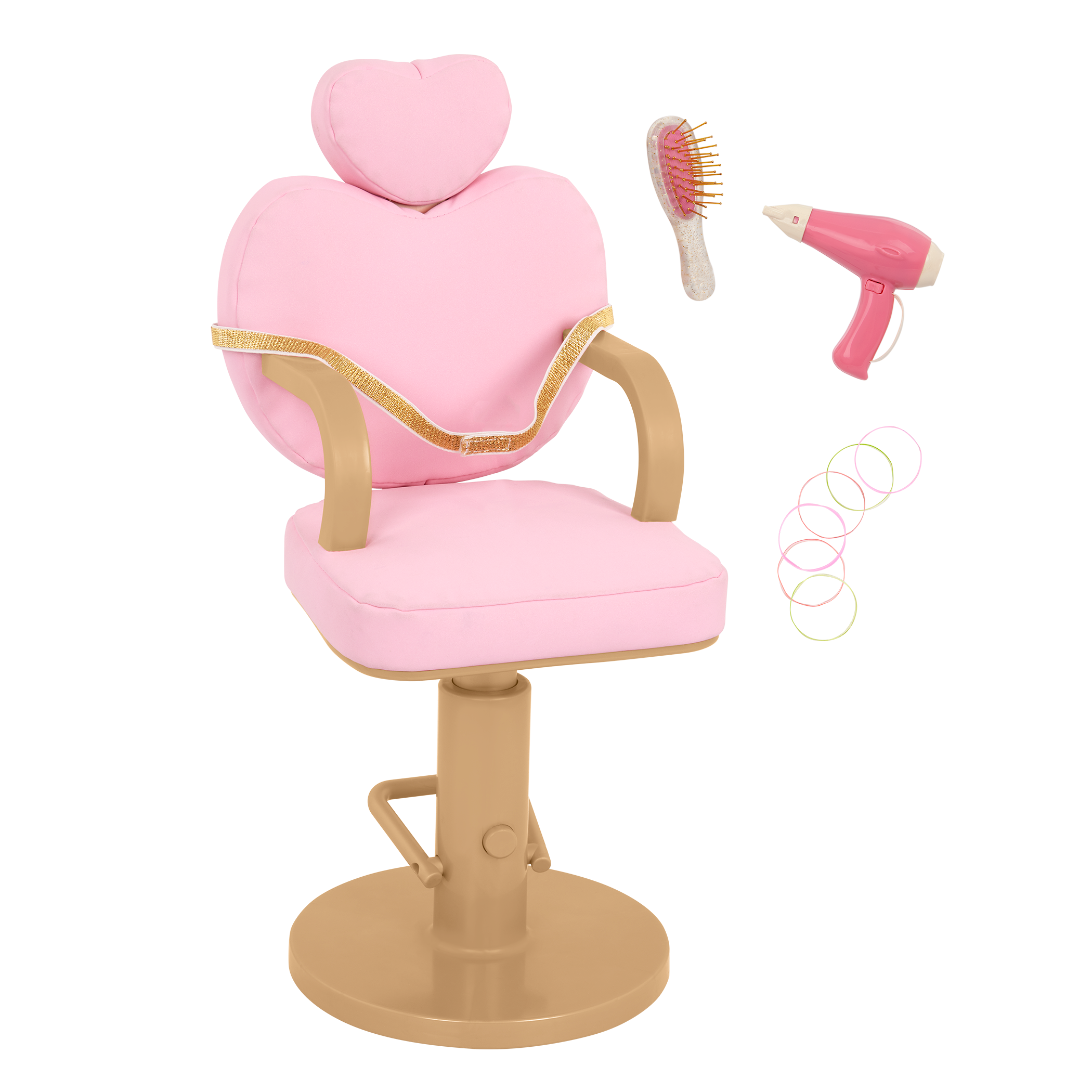 Our Generation Sweet Salon Chair for 18-inch Dolls with accessories 