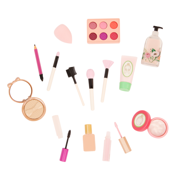 Our Generation Fabulous Fun Vanity Set pretend make up and skin care products