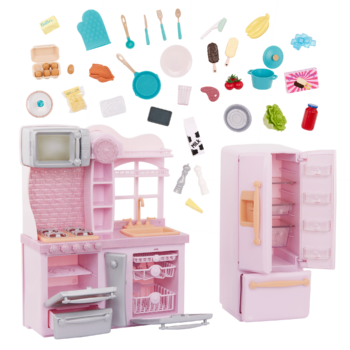 Our Generation Pink Gourmet Kitchen Playset for 18-inch Dolls