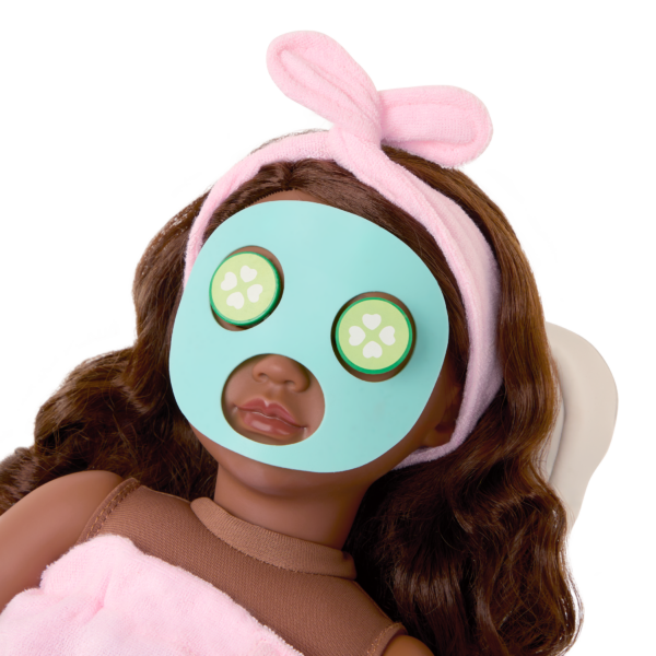 Our Generation Doll with Cucumber Face Mask