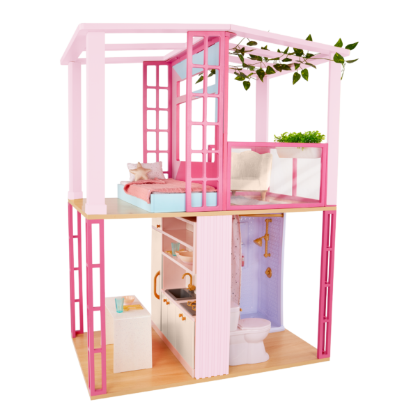 Our Generation Lovely Loft Dollhouse in Pink