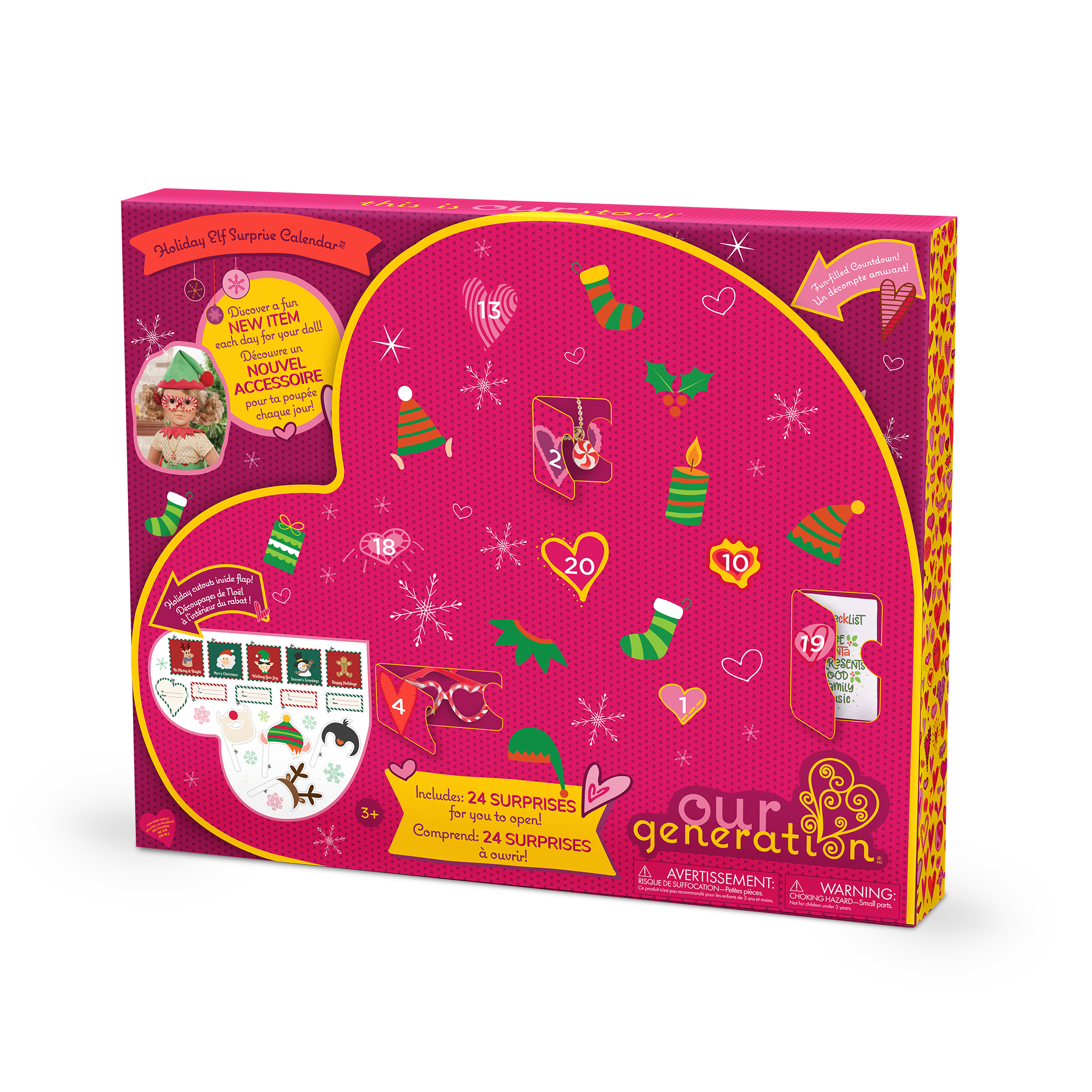Our Generation Holiday Elf Surprise Advent Calendar Holiday Elf Surprise Calendar - Image 1