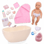 Baby Lacy & Bathtime Set
