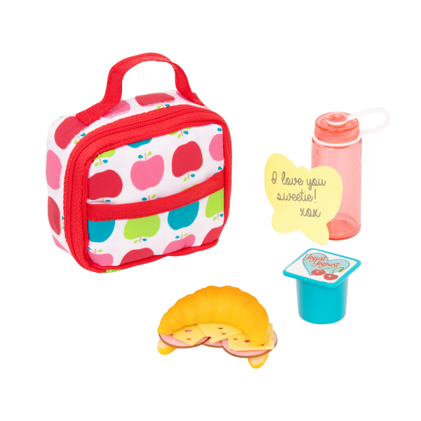 Let's Do Lunch School Bag Play Food Set for 18-inch Dolls
