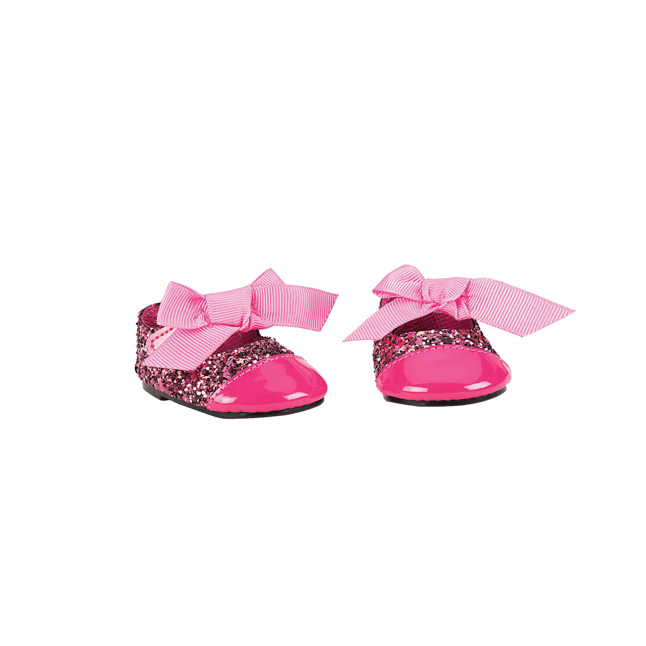 Glittering Fuchsia Fashion Shoes for 18-inch Dolls 