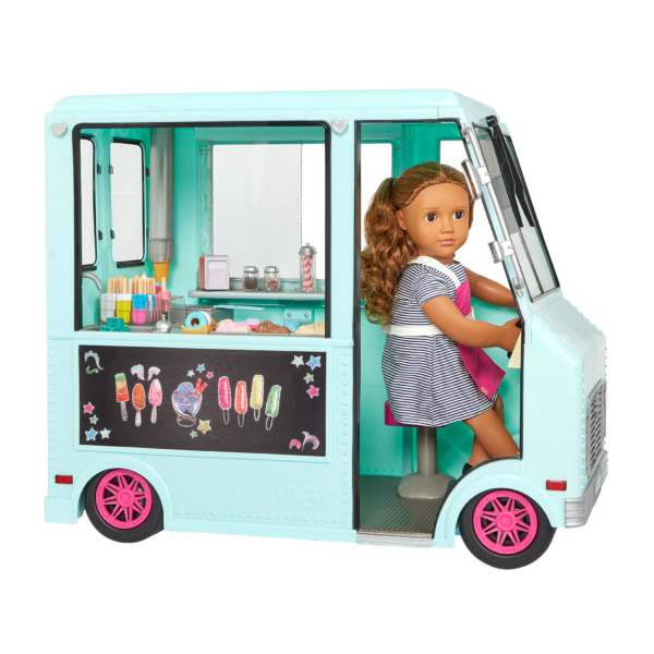 Isa driving the Sweet Stop Ice Cream Truck