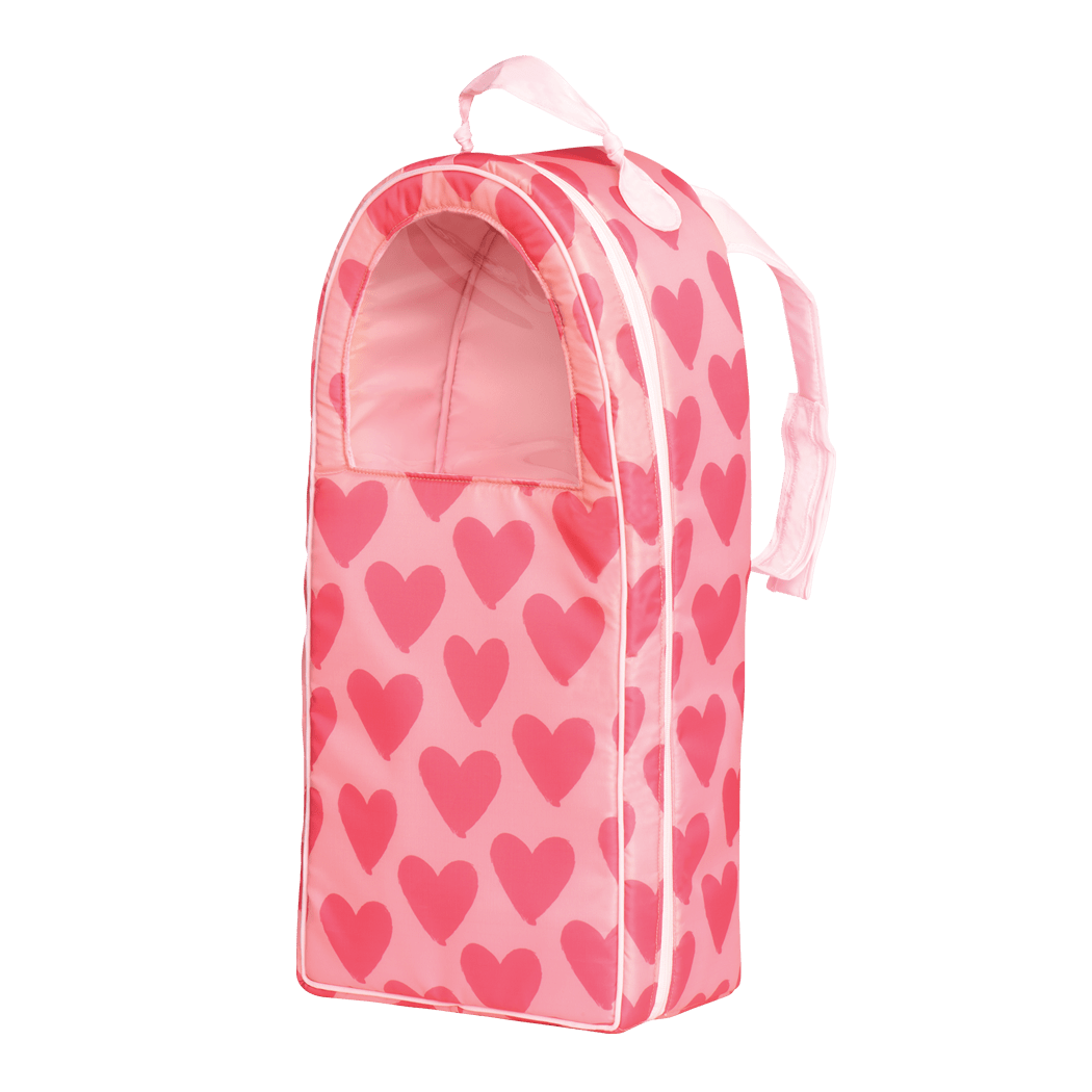 Going My Way Doll Carrier - Pink Hearts