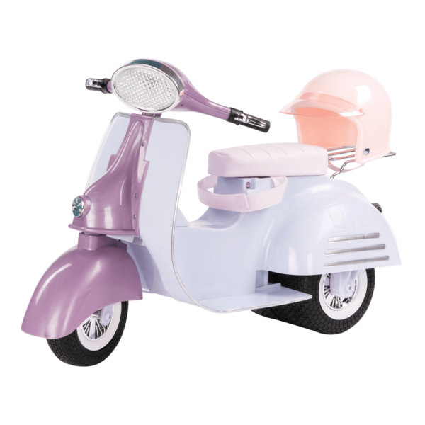 Purple and Blue Ride in Style Scooter 
