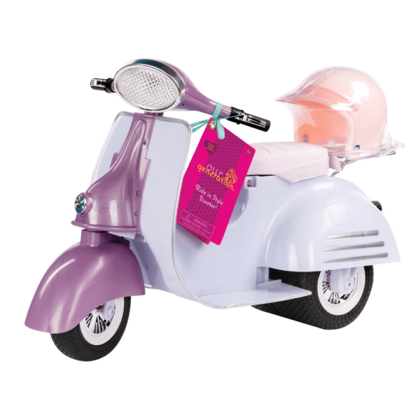 Purple and Blue Ride in Style Scooter package02