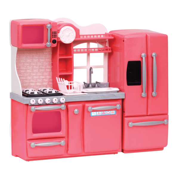 Gourmet Kitchen Set Pink appliances