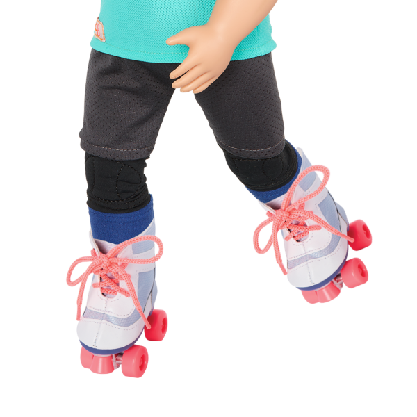 Our Generation Dolls Roll With It Roller Skates Blades Helmet Outfit 18 inch 