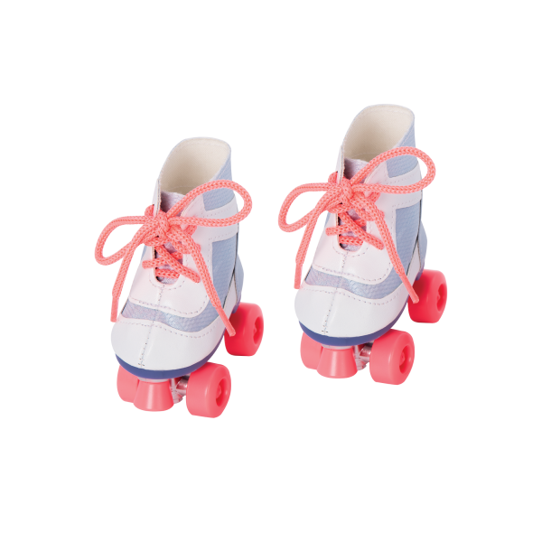 Our Generation Roll With It Roller Skates Real Laces for 18-inch Dolls