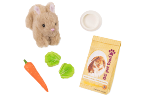 Pet Bunny Set for 18-inch Dolls
