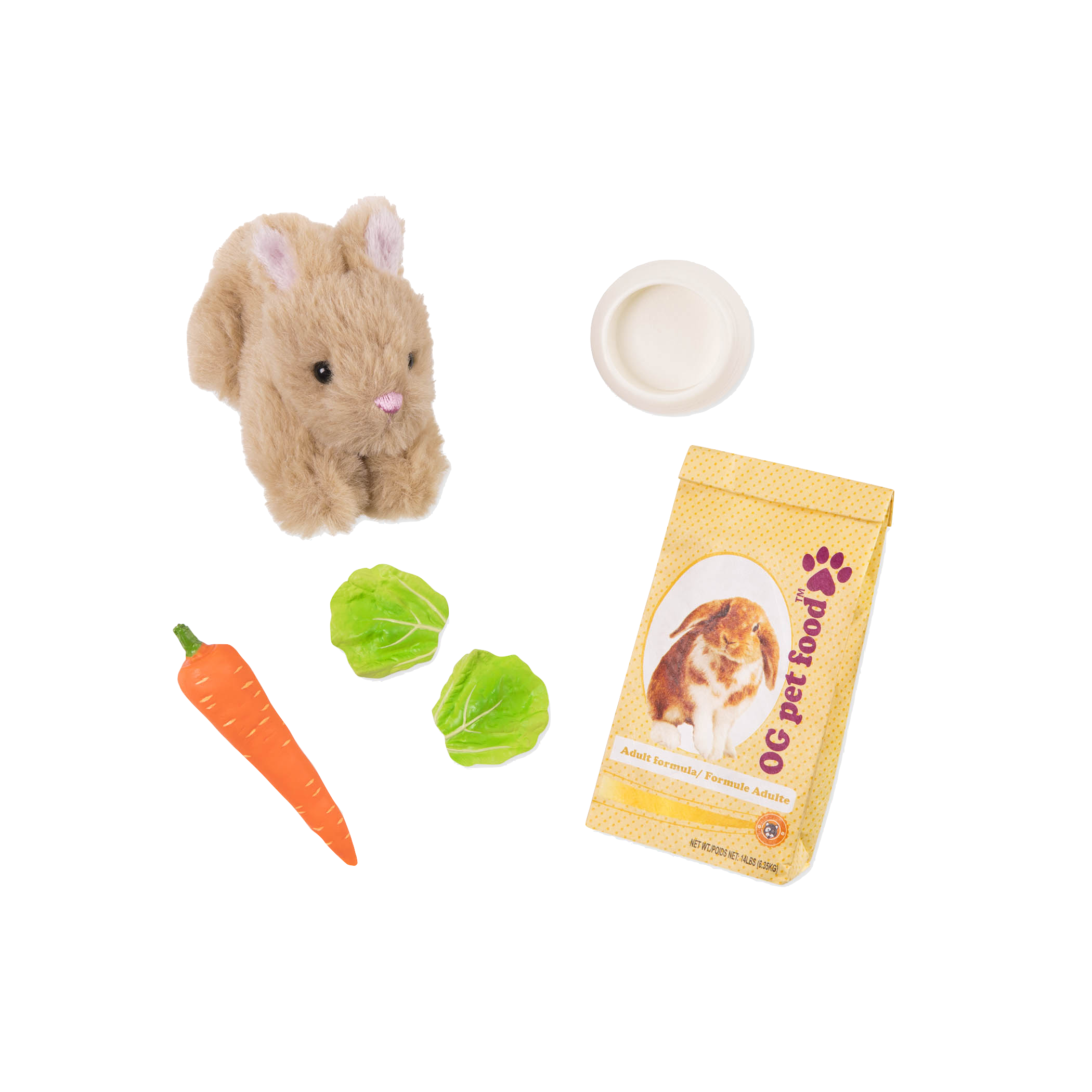 Pet Bunny Set for 18-inch Dolls 
