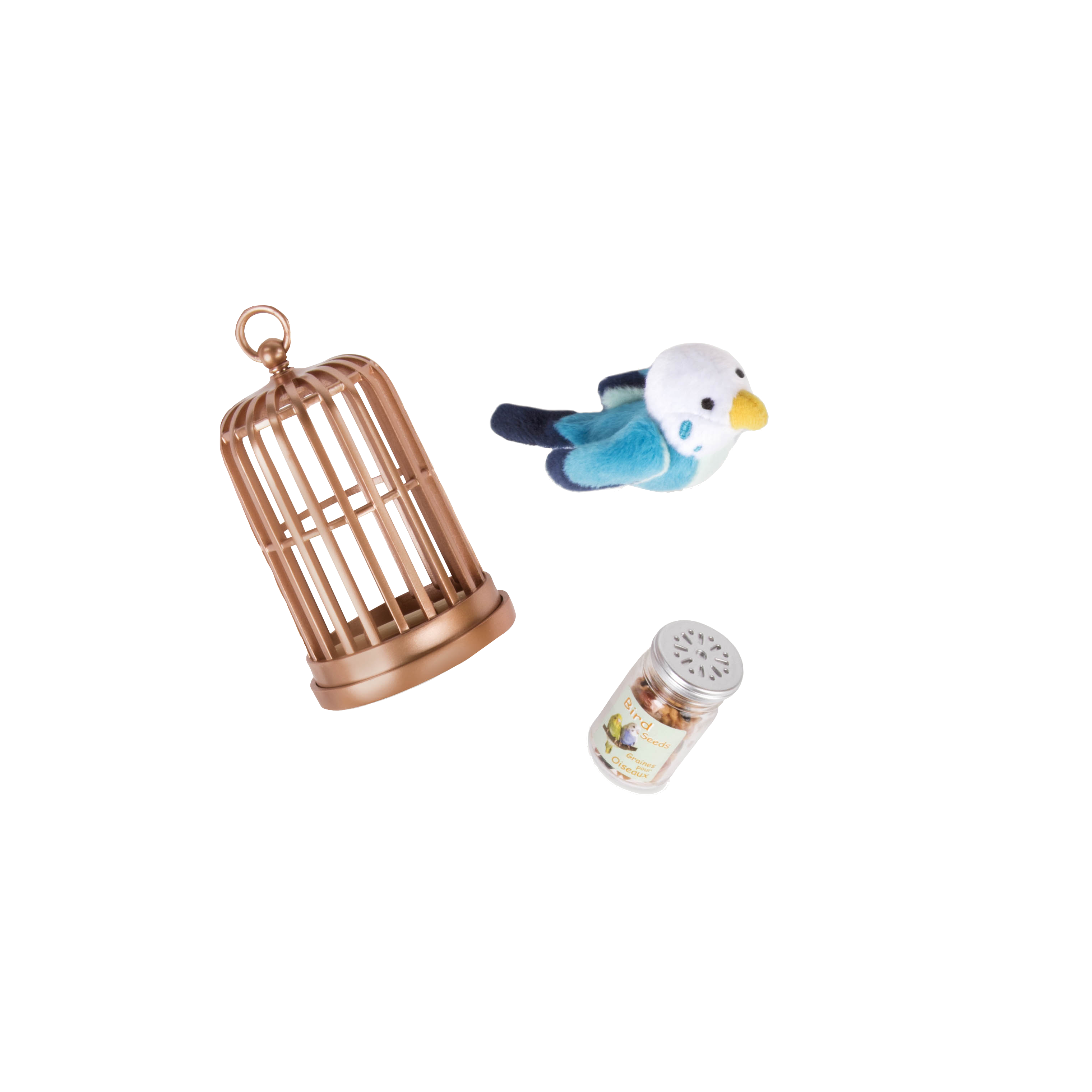 Our Generation  Pet Bird Set  Accessories For 18" Dolls Bird Cage Damaged Box 