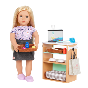 Our Generation Pet Store Set with 18-inch Doll Noemie