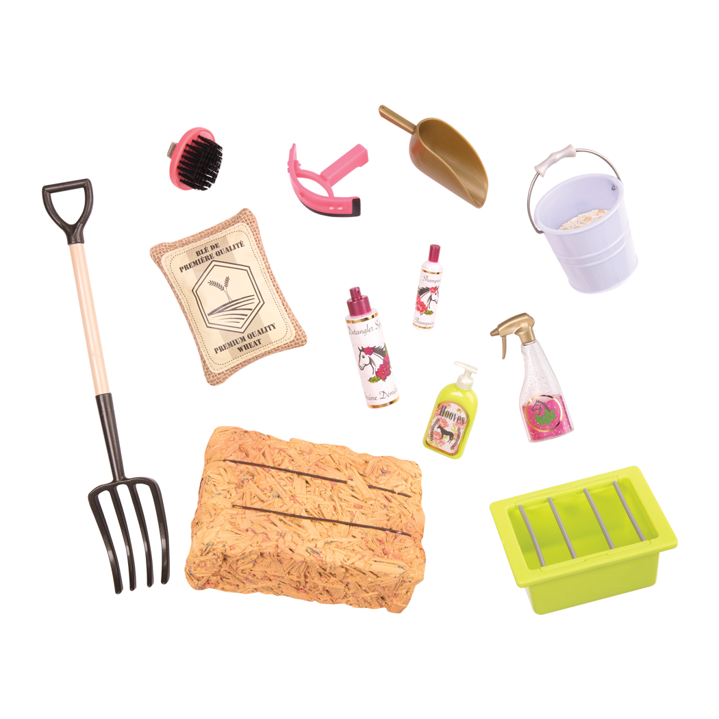 Hay and Neigh Horse care Set all components