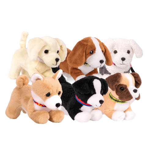 6-inch Posable Boxer Pup & Loyal Pal Collection for 18-inch Dolls