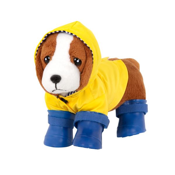 Paws N' Puddles Rainy Day Outfit Clothes for 6-inch Plush Dogs Pets