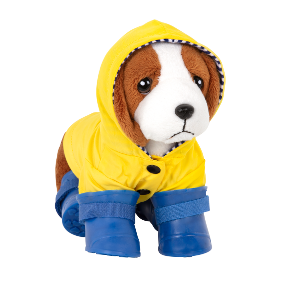 Our Generation Paws N’ Puddles Rain Coat BOOTS Outfit Dog Puppy Ship for sale online 