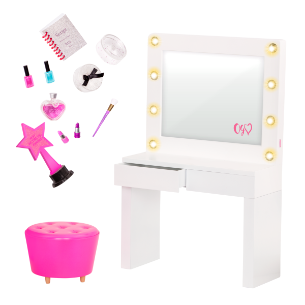Glitz and Glamour Dressing Room Accessory for 18-inch Dolls
