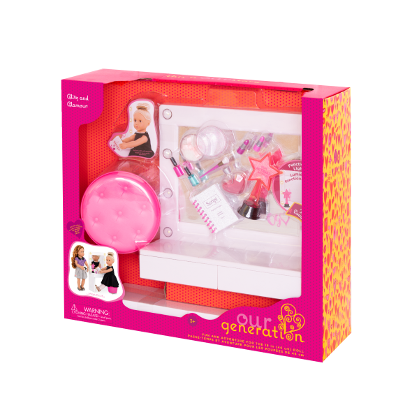 Glitz and Glamour Dressing Room Accessory Packaging