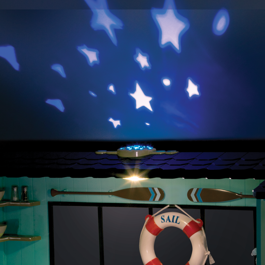Seaside Beach House star projector with sounds
