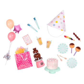 Sweet Celebration Birthday Party Set for 18-inch Dolls