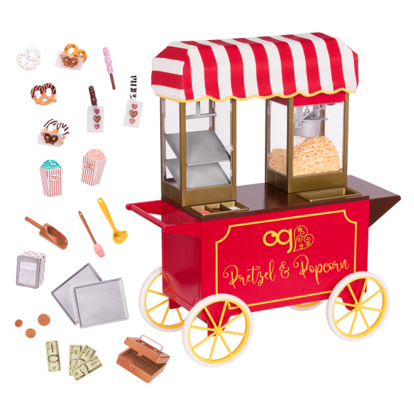 Poppin' Plenty Snack Cart for 18-inch Dolls