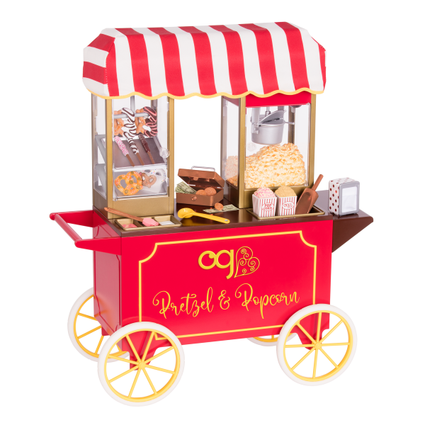 Poppin' Plenty Retro Snack Cart for 18-inch Dolls