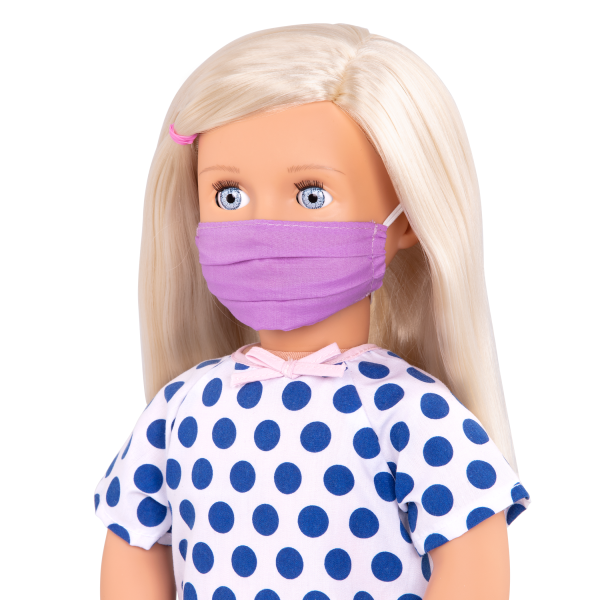 Comfy Recovery Hospital Set for 18-inch Dolls Martha Face Mask