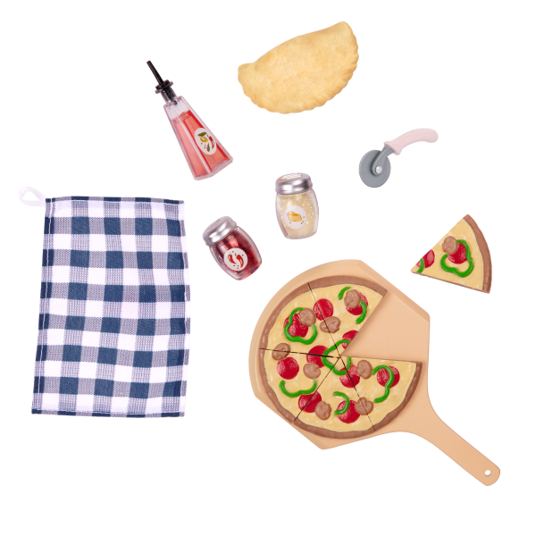 Pizza Oven Playset Toy Food Accessories for 18-inch Dolls