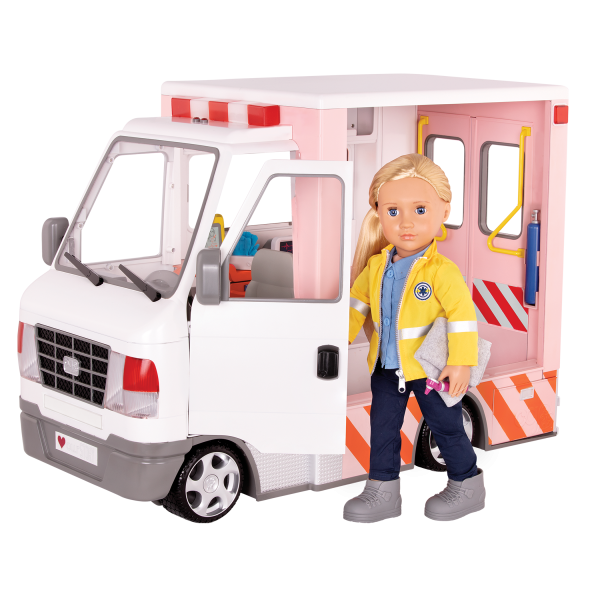 Rescue Ambulance 18-inch Doll Vehicle Playset Kaylin