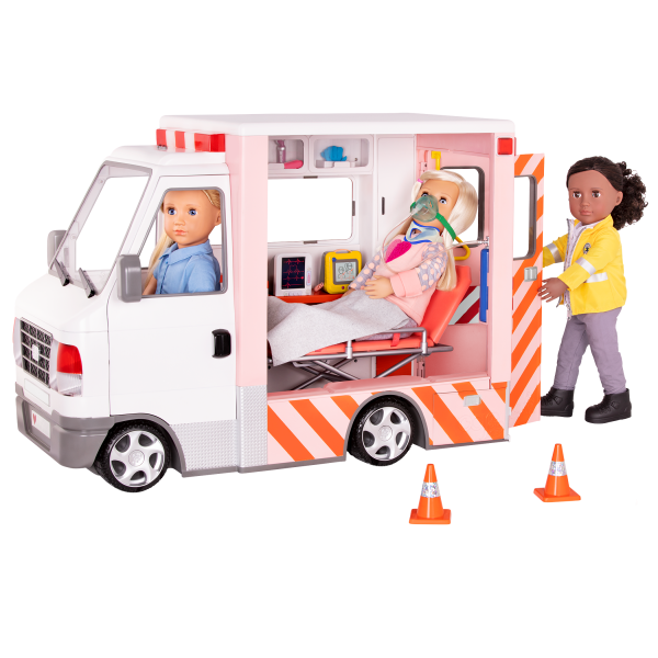 Rescue Ambulance 18-inch Doll Vehicle Playset Kaylin Martha