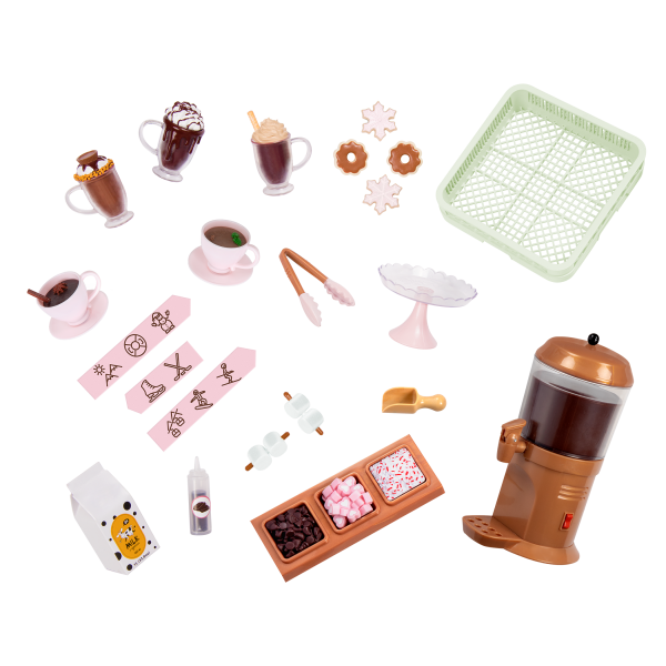 Choco-Tastic Hot Chocolate Stand for 18-inch Dolls Accessories