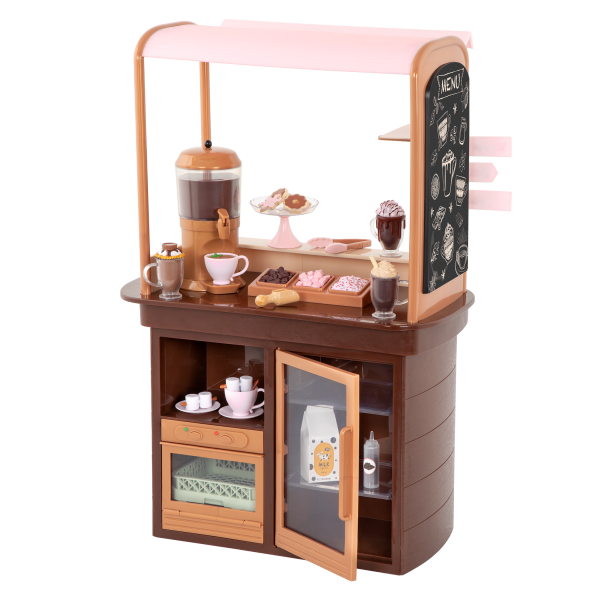 Choco-Tastic Hot Chocolate Stand for 18-inch Dolls Storage Shelves