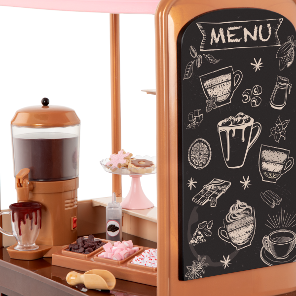 Choco-Tastic Hot Chocolate Stand for 18-inch Dolls Play Food