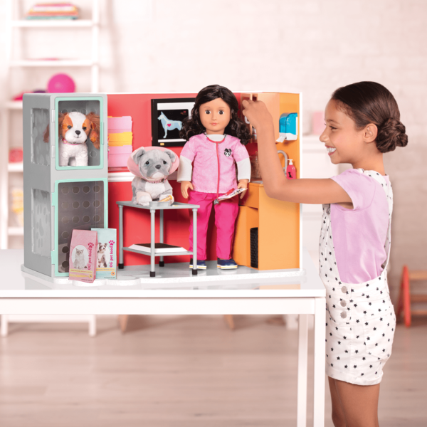 Details about   Our Generation Healthy Paws Pet Vet Clinic Play Set For 18'' Dolls 
