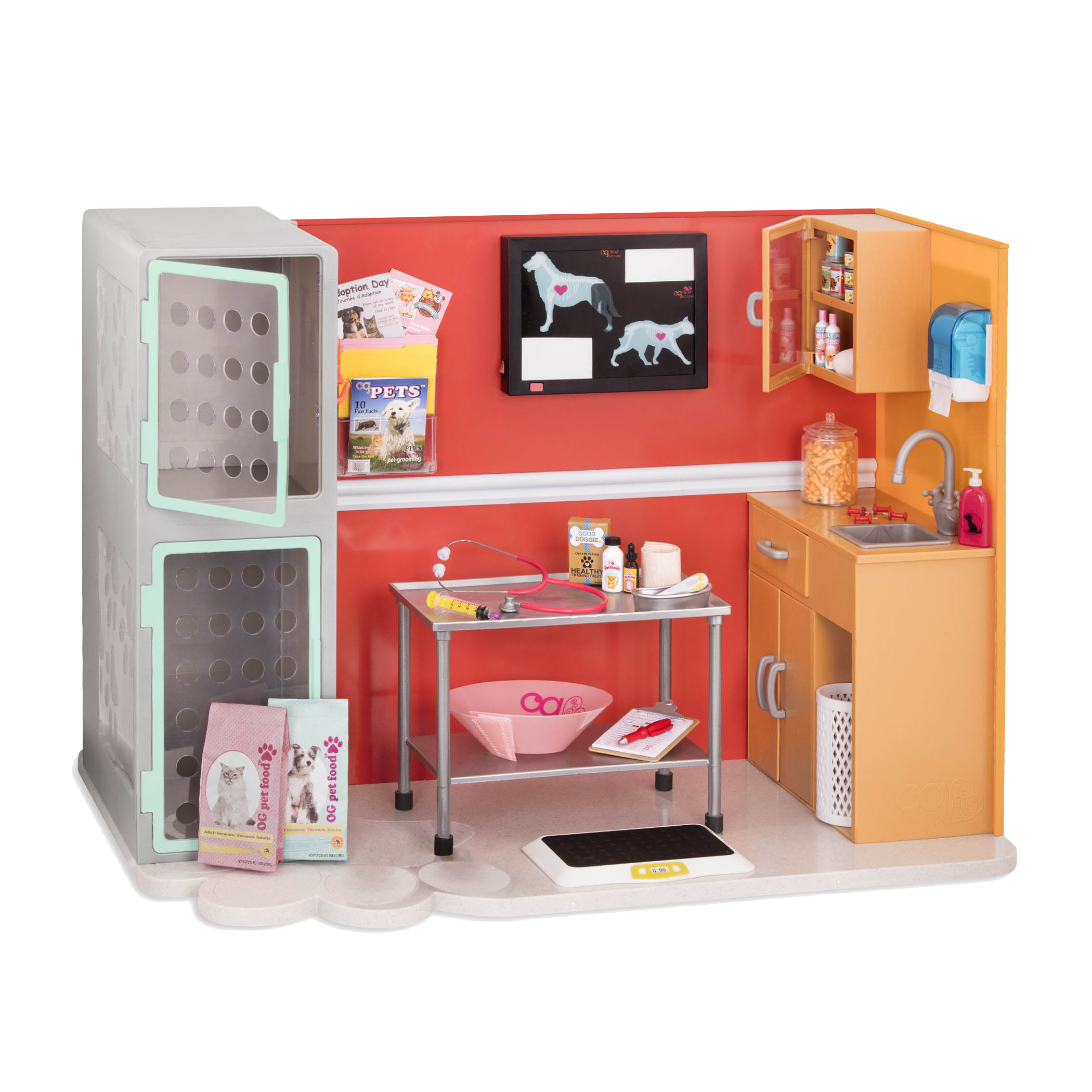 Our Generation Healthy Paws Pet Vet Clinic Fits 18" Girl dolls NEW 