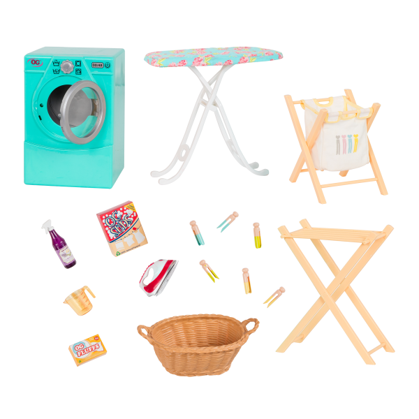Tumble and Spin Laundry Set for 18-inch Dolls