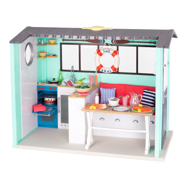Our Generation 18-inch Doll Seaside Beach House Accessories