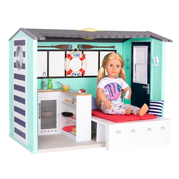 Our Generation 18-inch Doll Seaside Beach House Fold Out Bed