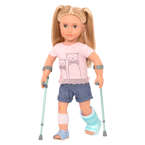 Recovery Ready Crutches and Cast Set for 18-inch Dolls